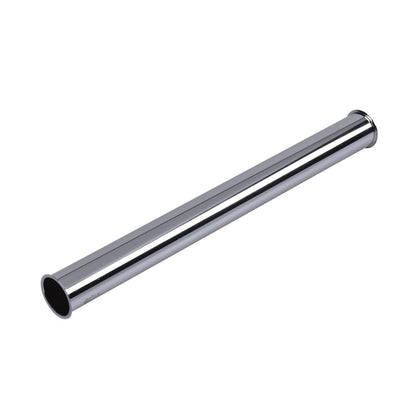 Tubular Tailpiece, 1-1/2 in, Flange, 17 ga, Chrome
