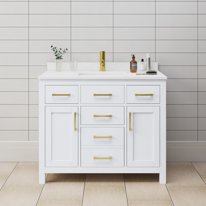 Beckett Single Bathroom Vanity - 42W x 35H x 22D