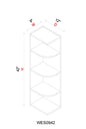 Wall End Shelf - 9"W x 42"H x 12"D