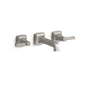 Riff 1.2 GPM Wall Mounted Widespread Bathroom Faucet