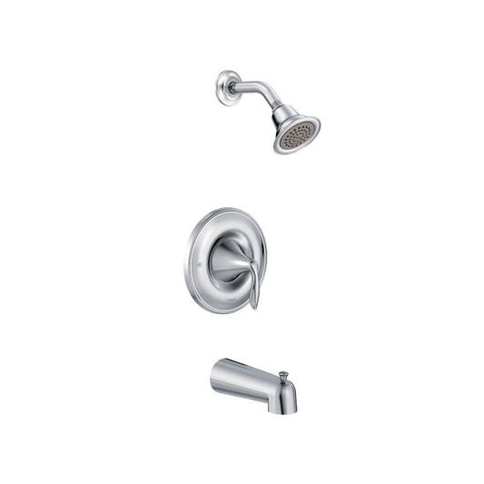 Eva™ Pressure Balanced Tub & Shower Trim, ADA, Polished Chrome