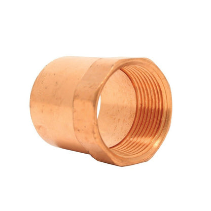 Female Adapter, 1-1/2 x 1-1/4 in, C x FNPT, Copper