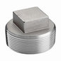 Square Head Plug, 1/8 in, MNPT, 304/304L Stainless Steel, 150 lb
