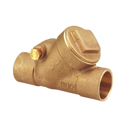 Swing Check Valve, 3/4 in, C, Bronze