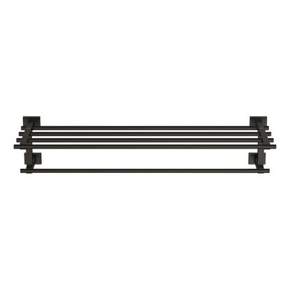 Essentials Cube 22" Towel Rack with Integrated Towel Bar