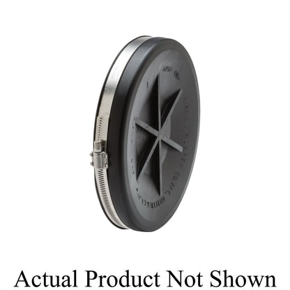 Band-Seal® End Cap, 8 in, Cast Iron/Plastic/Steel, Rubber