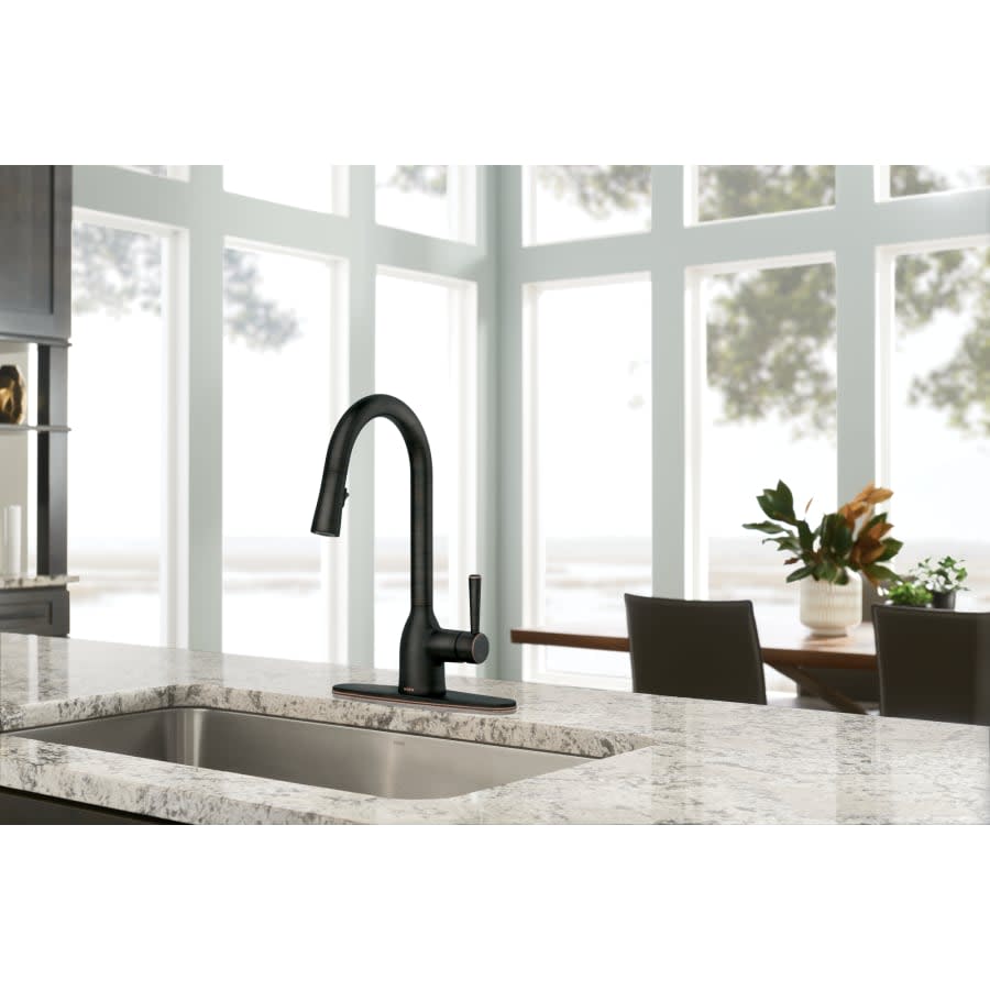 Adler 1.5 GPM Single Hole Pull Down Kitchen Faucet