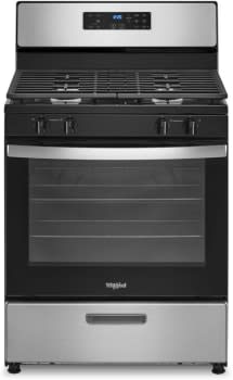 30"W 5.1Cuft F/S 4B Gas Range Stainless Steel