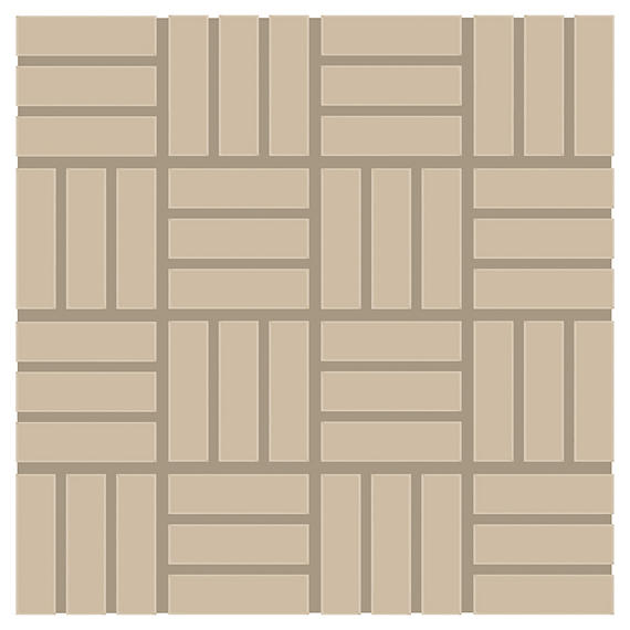 Keystones Urban Putty Straight Joint 2X2 Matte