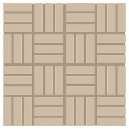 Keystones Urban Putty Straight Joint 2X2 Matte