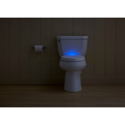 Purefresh Elongated Closed Front Toilet Seat with Purefresh Air Filtering, Night Light, and Quiet-Close Technology