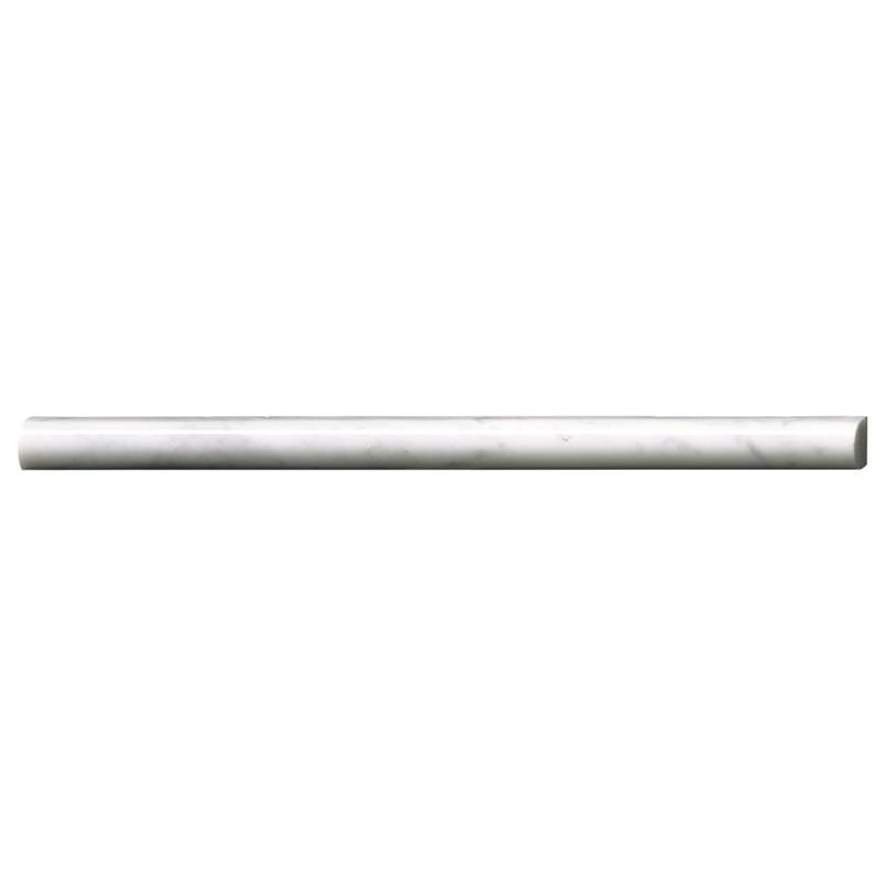 Carrara White Pencil Molding Polished