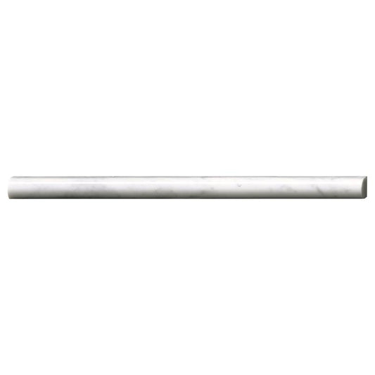 Carrara White Pencil Molding Polished