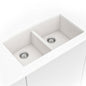 White Quartz Double Bowl 50/50-3219