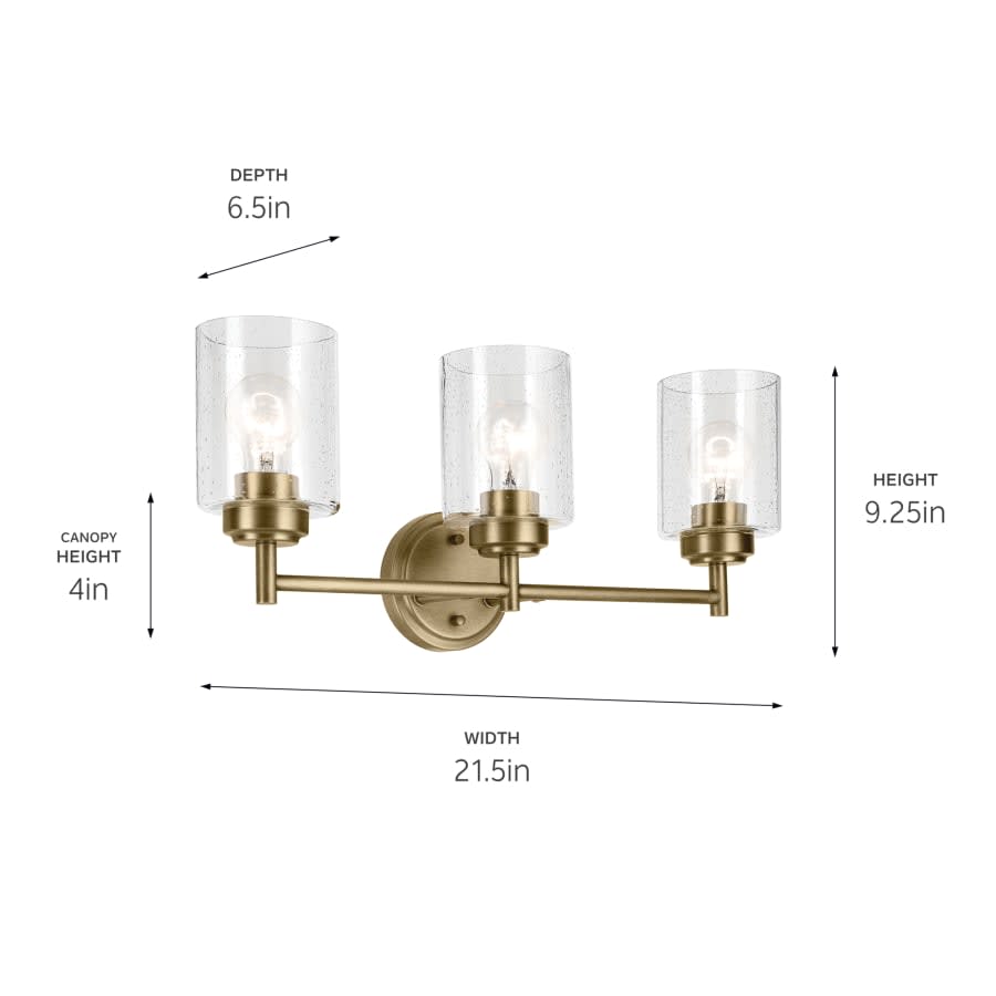 Winslow 3 Light 22" Wide Vanity Light