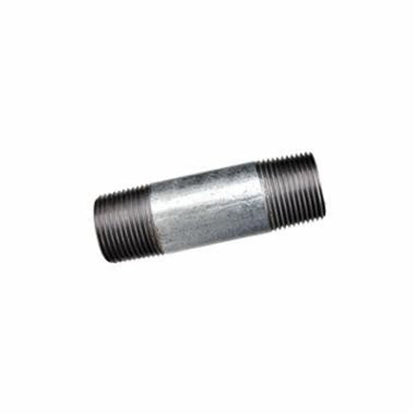 Nipple, 3/8 in, 5-1/2 in L, MNPT, Steel, Galvanized, SCH 40/STD