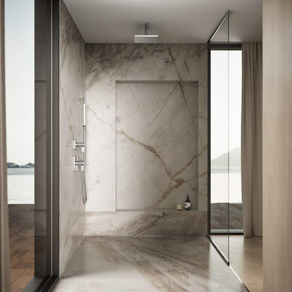 Honesty Square 10" Single Function 2.5 GPM Rainhead with MasterClean Sprayface