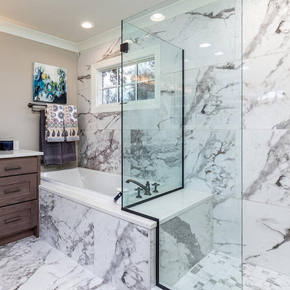 Marble Attache Calacatta Rectangle 6X24 Matte
