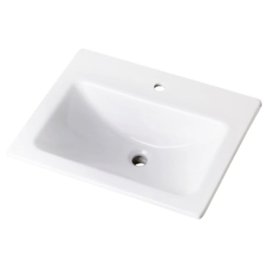 Wicker Park™ Top Mount Lavatory Sink, ADA, 20-7/8 x 17-3/4 x 7-3/4 in, Vitreous China, White