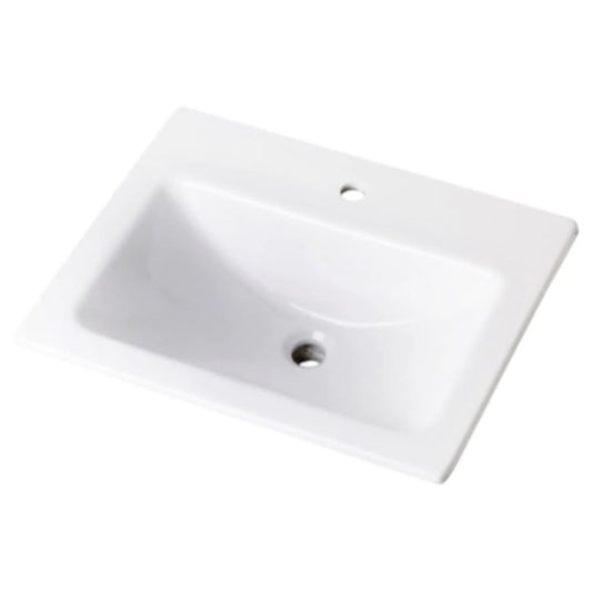 Wicker Park™ Top Mount Lavatory Sink, ADA, 20-7/8 x 17-3/4 x 7-3/4 in, Vitreous China, White