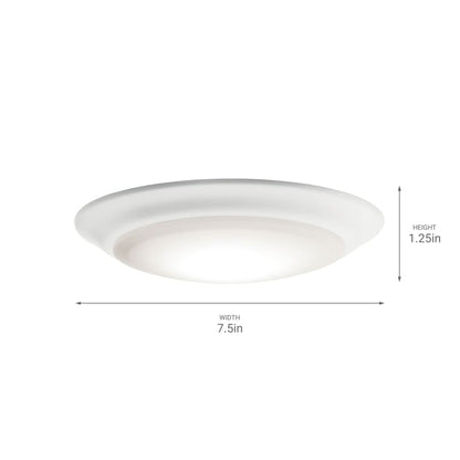 Gen I 8" Wide LED Flush Mount Bowl Ceiling Fixture - 2700K