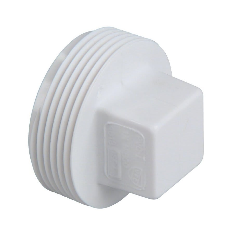 Plug, 1-1/2 in, MNPT, DWV, PVC