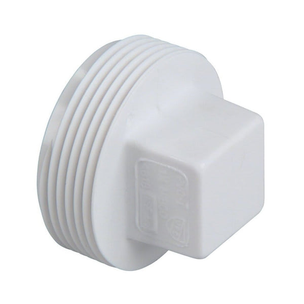 Plug, 1-1/2 in, MNPT, DWV, PVC