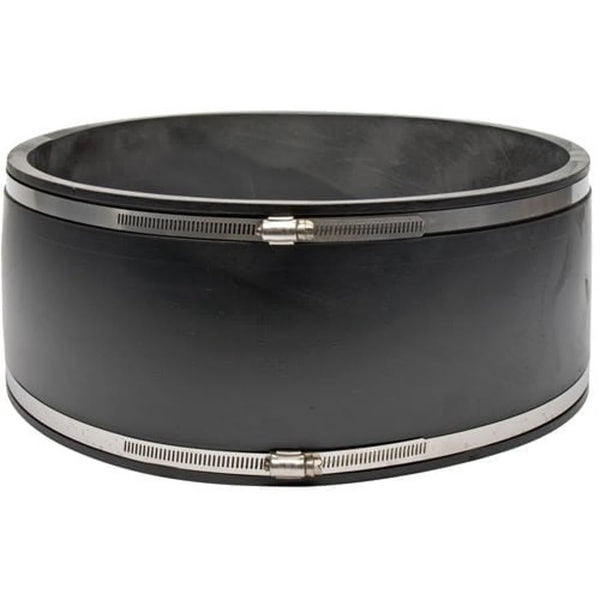 Transition Coupling, 12 in, Clay x Clay, Flexible PVC