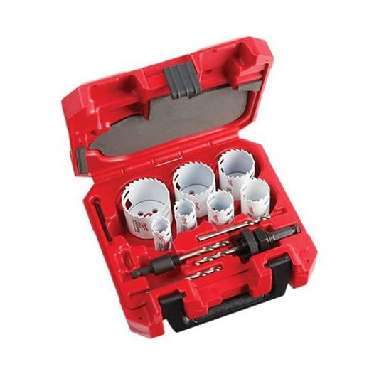 Hole Dozer™ Hole Saw Kit With Carbide Teeth, 12 Pieces, Bi-Metal, Thermoset Coated