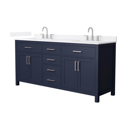 Beckett Double Bathroom Vanity - 72W x 35H x 22D