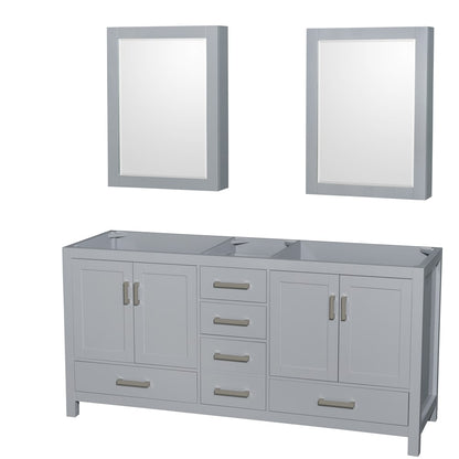 Sheffield Double Bathroom Vanity - 70.75W x 35H x 21.5D