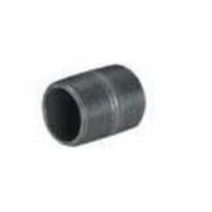 Nipple, 4 in, 6 in L, MNPT, Steel, Black, SCH 40/STD