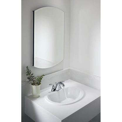 Bryant 20-1/8" Oval Vitreous China Drop In Bathroom Sink with Overflow and 3 Faucet Holes at 4" Centers