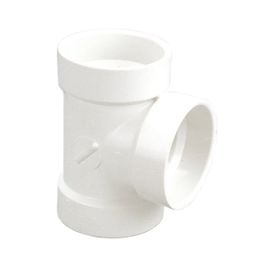 Vent Tee, 2 in, Hub, DWV, PVC