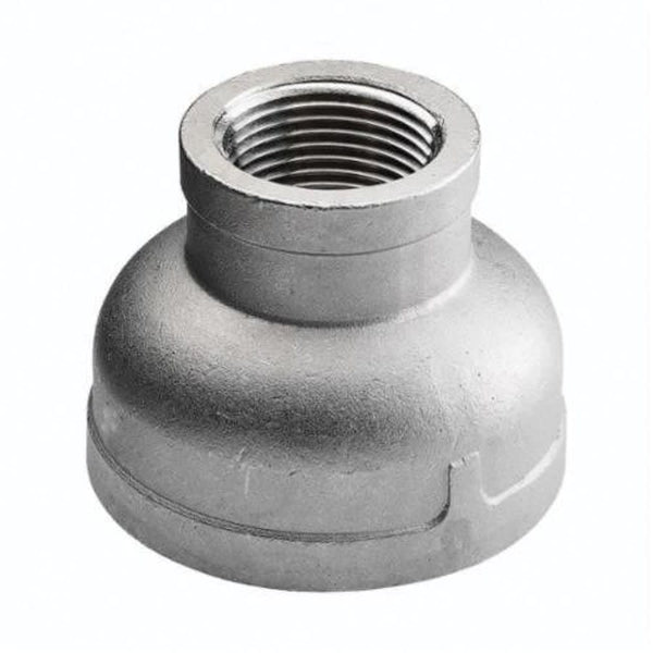 Reducer Coupling, 1-1/2 x 1/2 in, FNPT, 316/316L Stainless Steel, 150 lb