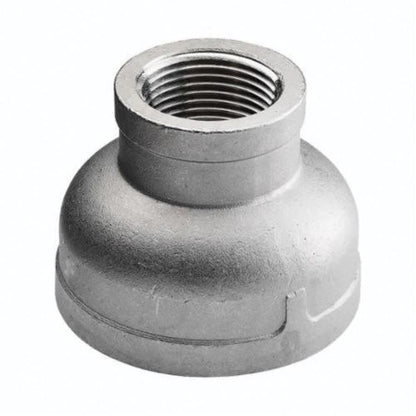 Reducer Coupling, 1-1/4 x 3/4 in, FNPT, 304/304L Stainless Steel, 150 lb