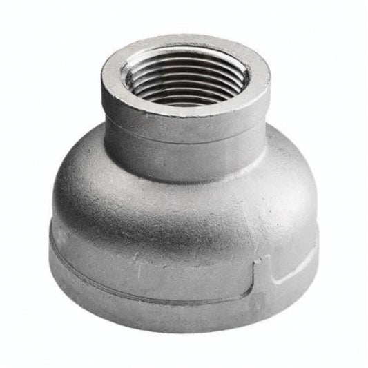 Reducer Coupling, 1-1/4 x 3/4 in, FNPT, 304/304L Stainless Steel, 150 lb