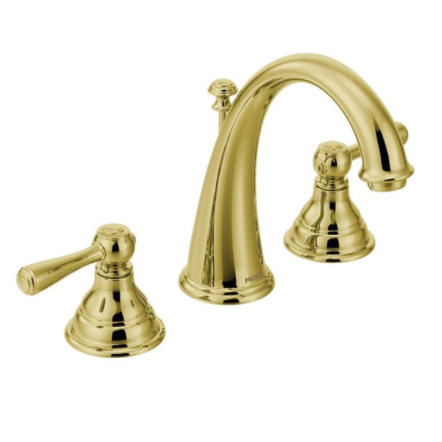 Kingsley Double Handle Widespread Bathroom Faucet with Pop-Up Drain Assembly