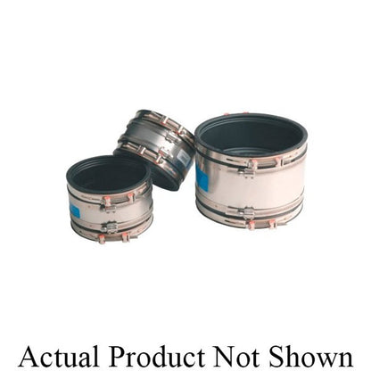 Shielded Transition Coupling, 15 in, Rubber/Stainless Steel