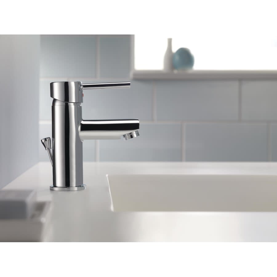 Modern Single Hole Bathroom Faucet with Pop-Up Drain Assembly 1.2gpm - Includes Limited Lifetime Warranty