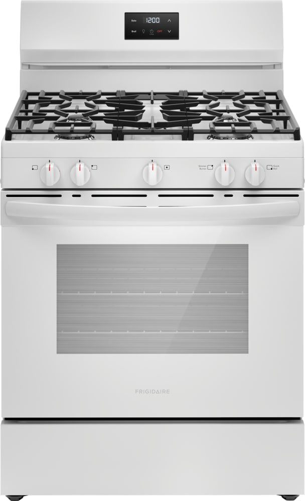 Frigidaire 30 in. 5.0 cu. ft. 5-Burner Gas Range with Manual Clean in White