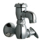 Sill Faucet, Wall Mount, Tee Handle, Polished Chrome