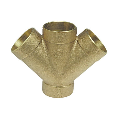 DWV Double Wye, 1-1/2 in, C, Copper