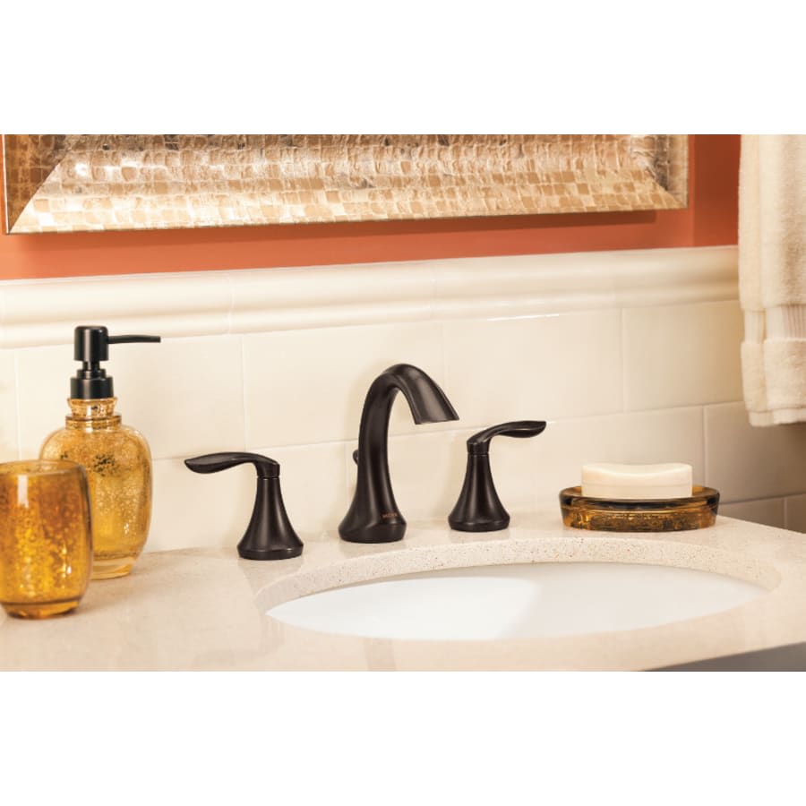 Eva 1.2 GPM Deck Mounted Bathroom Faucet with Pop-Up Plug- Less Drain Assembly