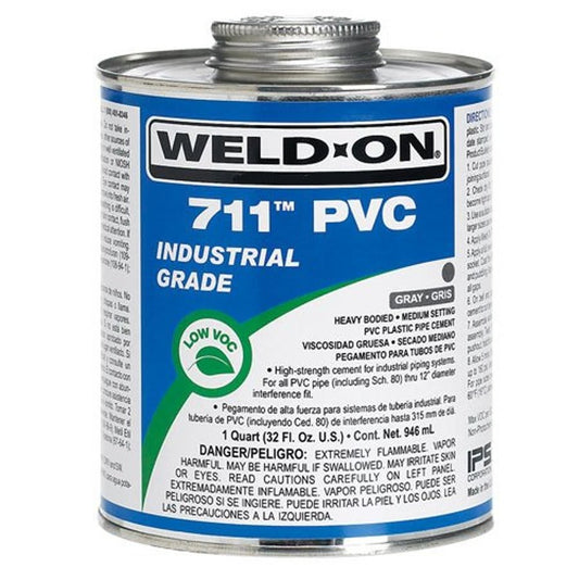 711™ Heavy Body Cement, 1 qt, Gray, For PVC