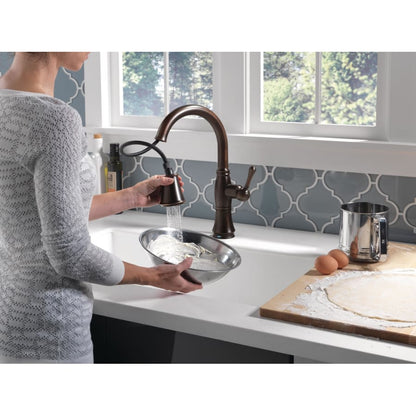 Cassidy Pull-Down Kitchen Faucet with On/Off Touch Activation and Magnetic Docking Spray Head and ShieldSpray - Includes Lifetime Warranty