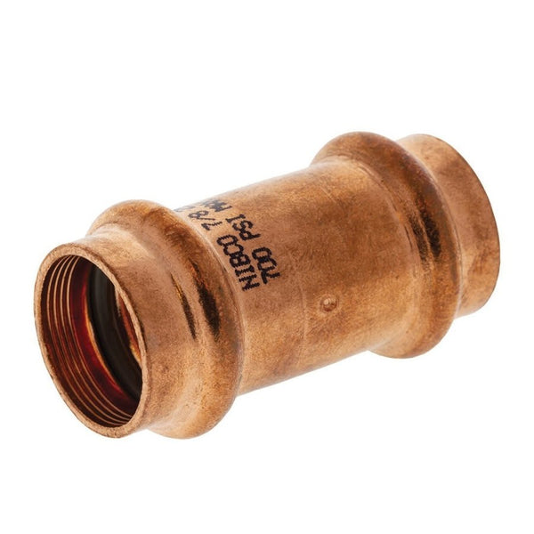 Coupling, 1-1/8 in, Press, Copper
