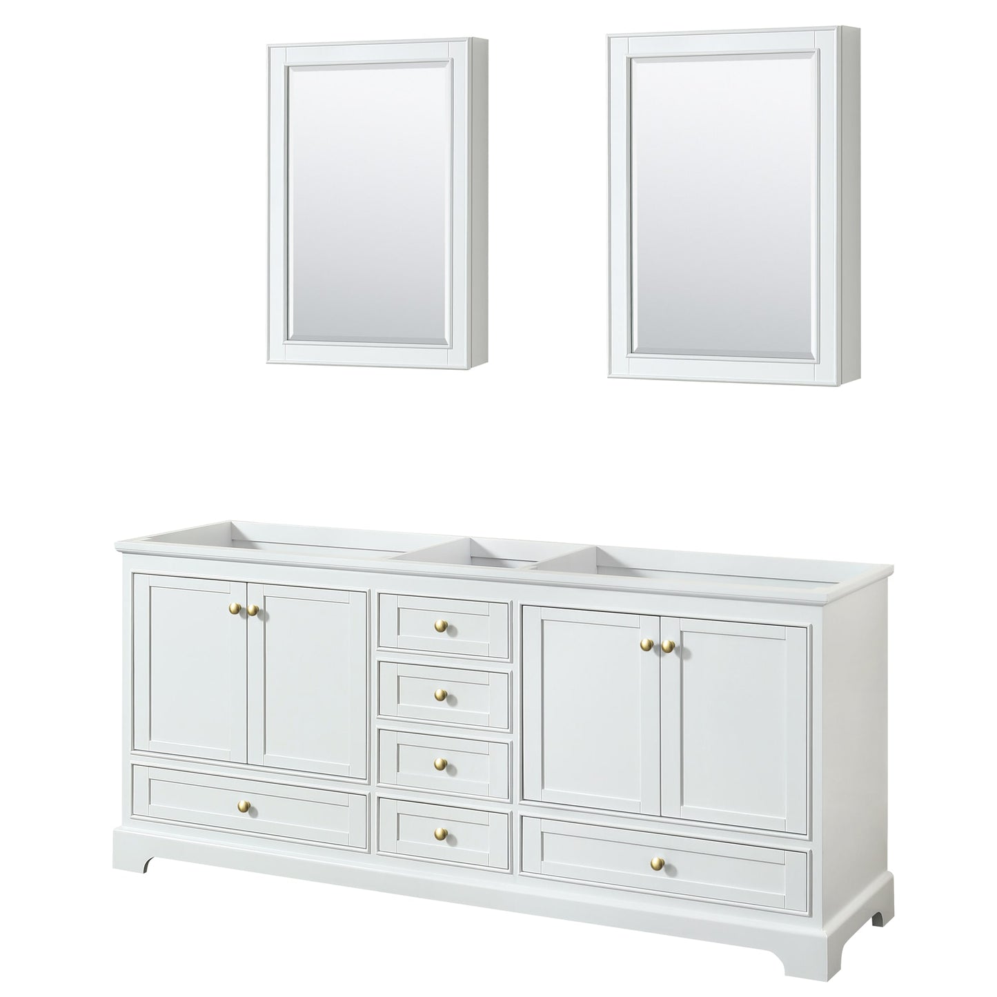Deborah Double Bathroom Vanity - 79W x 34.25H x 21.63D