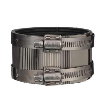 Coupling, 3 in, No Hub, Stainless Steel