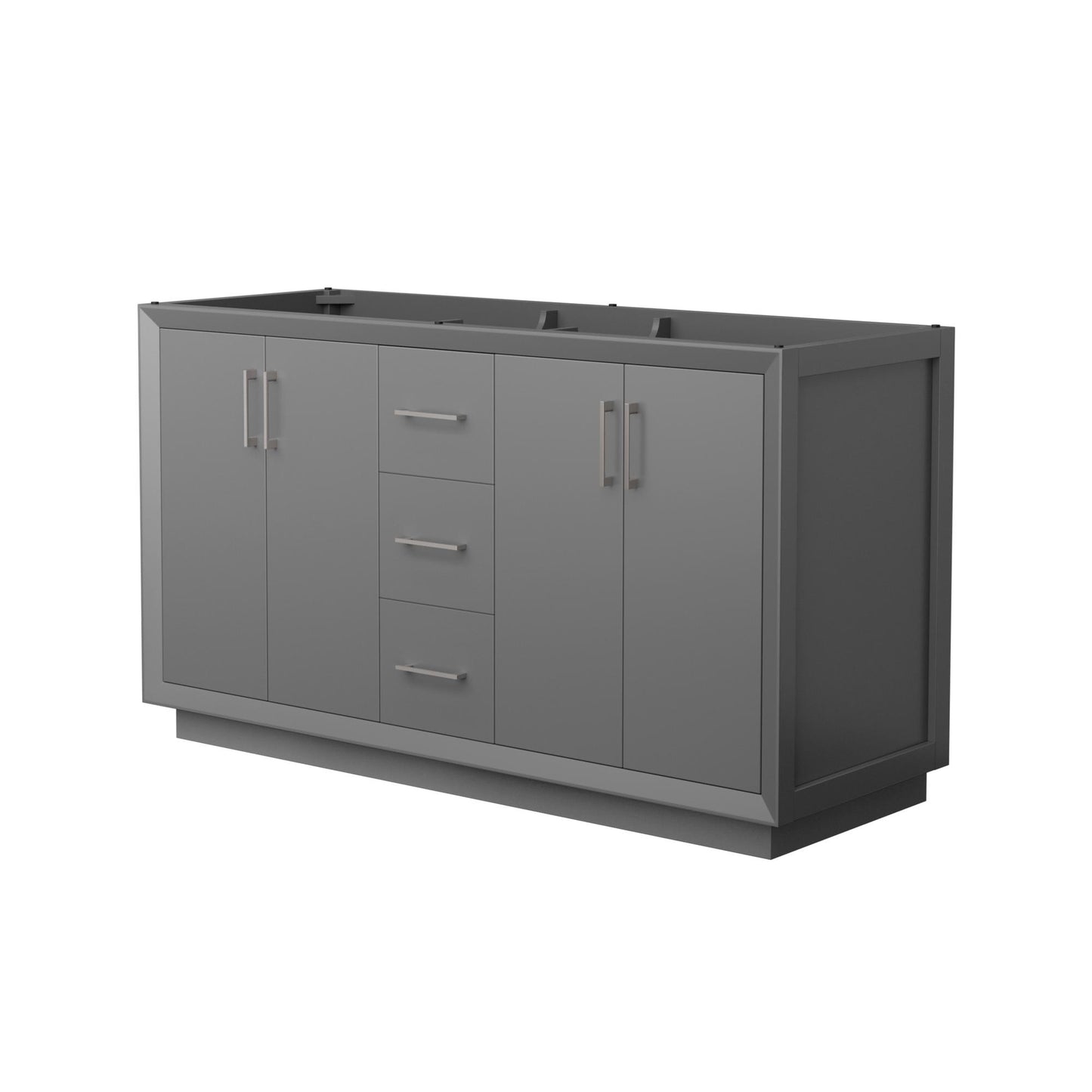 Strada Double Bathroom Vanity - 59.25W x 34.25H x 21.75D